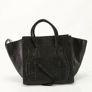 Celine Luggage Phantom Python leather tote bag shoulder EEV